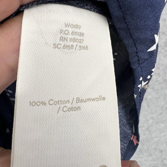 Boden Womens Classic Shirt Size 12r Shooting Star Button-Down Long Sleeve Navy - Picture 5 of 15